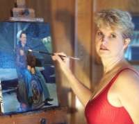 Liz Armon at work