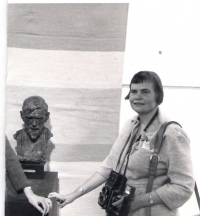LaVerne Harrell Clark & her camera LaVerne Harrell Clark & her camera