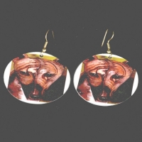 Faux Tiger, Faux Jungle Earrings Faux Tiger, Faux Jungle Earrings
