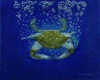 Diving Blue Crab