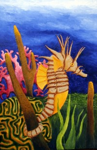 seahorse painting seahorse painting