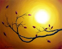 Twelve Red Leaves