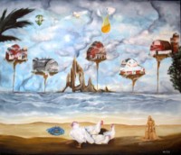 Chickens on the Beach