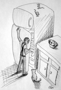 Erwin Schrödinger Cartoon Erwin Schrödinger Cartoon