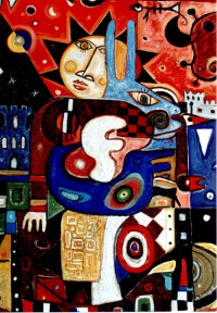 A.Mazzoleni :solar idol oil 50x70
