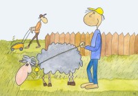 Sheep cartoon