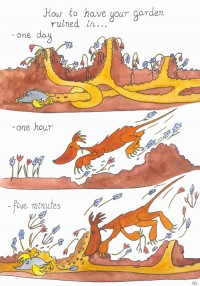 Ruined garden cartoon