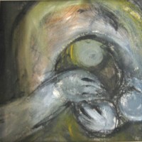 oil on paper