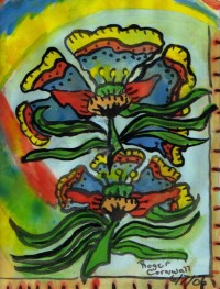 Pop Art Floral Design