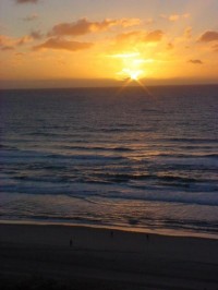 Sunset Over the Sea