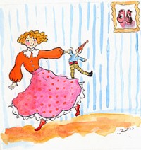 stripy doll