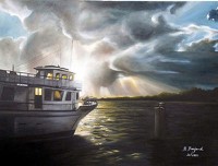 Glorious Sunset 18x24 oil on canvas