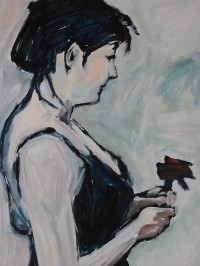 girl with rose