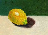 Lemon on green background Lemon on green background