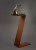 bronze figure on steel stand