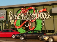 Giant Storefront Holiday Painting! Giant Storefront Holiday Painting!