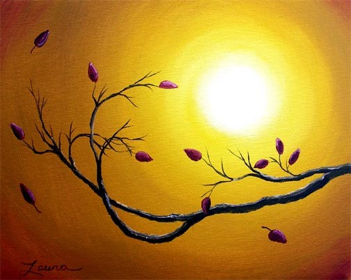 Twelve Red Leaves