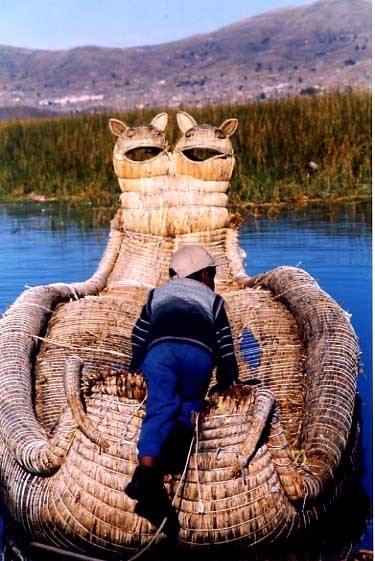Boat on Titikaka.