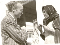 L.D. with Juana,  Lawrence's maid.