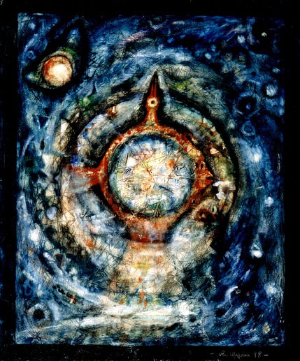 bird of macrocosm 50x60 cm