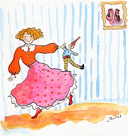 stripy doll