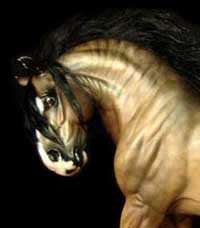 Model Draft Horse Resin