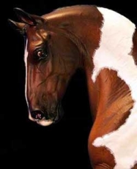 resin warmblood horse sculpture