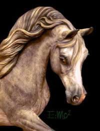Arabian model horse resin