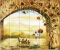 Wine Roses Tile Mural - Linda Paul